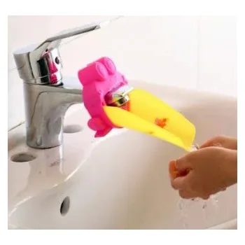 Perlátor Vtipný nástavec na vodovodní baterii | nástavec na vodovodní kohoutek, styl žába - Růžová