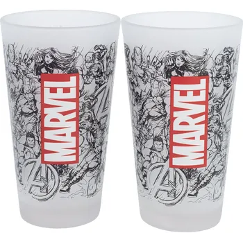 Sklenice Set sklenic, 2ks, 480ml, Stor, Marvel