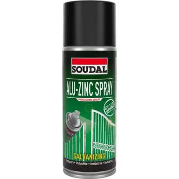 Barva ve spreji SOUDAL ALU ZINC SPRAY antikorozní nátěr 400 ml, stříbrná, 5403420