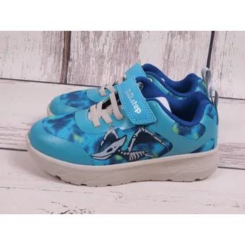 Chlapecké tenisky Tenisky D.D.step F083-51624A tyrkys s ptakoještěrem vodoodpudivé velikost: 28