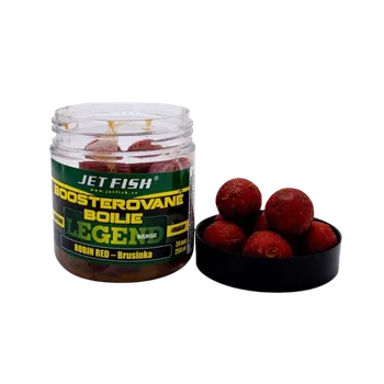 Boilies JetFish Jet Fish Legend Range Boosterované boilie ROBIN RED BRUSINKA 24mm 250ml