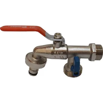 Ventil Ventil zahradní, s adaptérem, ventil 2 x 3/4" + 1“