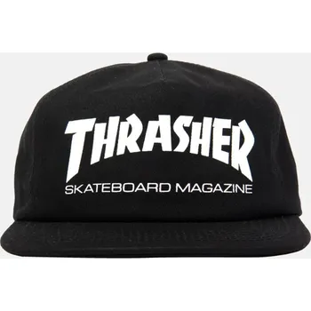 Pokrývka hlavy Thrasher Kšiltovka Thrasher, Skate Mag Snapback black/white 2025 Velikost: one size