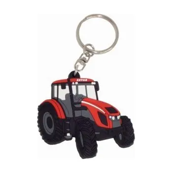 Gumový přívěsek na klíče traktor Zetor