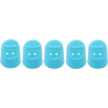 Multifunkční silikonová ochrana prstů | ochranné pomůcky do kuchyně 5 ks - světle modrá