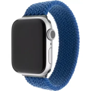Řemínek na hodinky Elastický nylonový řemínek FIXED Nylon Strap pro Apple Watch 38/40/41mm, velikost XS,modrý