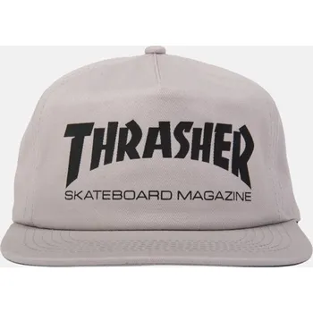 Pokrývka hlavy Thrasher Kšiltovka Thrasher, Skate Mag Snapback grey/black 2025 Velikost: one size