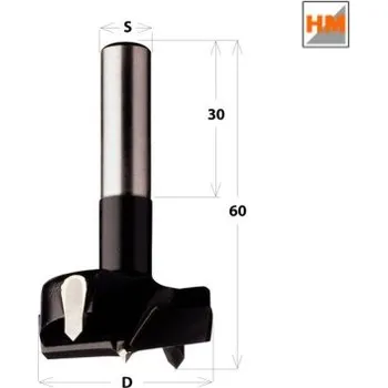 Příslušenství k vrtačce CMT Orange Tools C39230011 - Sukovník HM (vrták do dřeva) pr. 30x60 mm, stopka 8 mm