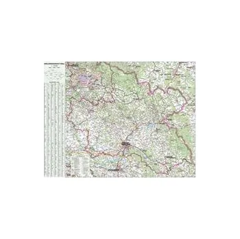 Nástěnná mapa Královéhradecký kraj (PF) - 2. jakost 113 x 88 cm