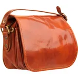 Dámská kožená crossbody kabelka 0588 světle hnědá, IL GIGLIO