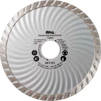 Dílna MAGG DKT125 Kotouč diamantový TURBO 125x22,2