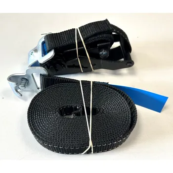 Upínací popruh upínací pás - kurta do lišty 1500kg - 25S-2-DR-FHS, délka kompletu 2 m, barva černá, délka pevné části 0,2 m