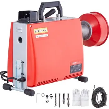 Čistič odpadu VEVOR Stroj na čištění odtoků 66FT x 5/8" 250 W 