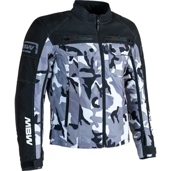 Moto bunda MBW AJAX textilní pánská moto bunda camo černo šedá Velikost.: 52