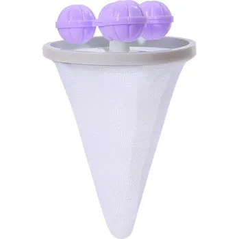 Omyvatelný lapač chlupů do pračky - Fialová