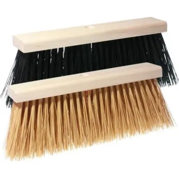 Sada nářadí 2736003 - Koště silniční velké 34x8/PVC, rozměr 340x80mm vlákno - PVC - různé barvy