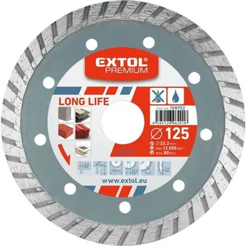 Řezný kotouč Extol 108953 Kotouč dia. řez, turbo LongLife, suché i mokré řezání,150x22,2x2,8