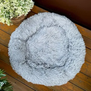 Pelíšek pro psa Pelíšek Donut ECONOMY L, 60cm, sv. šedá