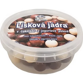 PERUN-OŘECHY Lísková jádra v čokoládě a jogurtové polevě kelímek: 190 g