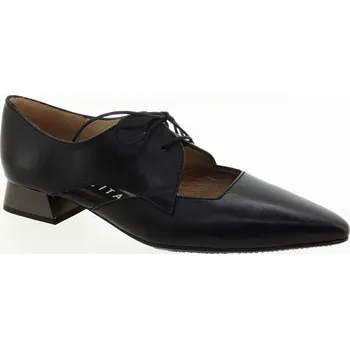 Dámské polobotky HISPANITAS Dámské černé kožené polobotky HV253858-BLACK-245 Velikost 42