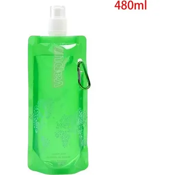 Láhev Skládací láhev | cestovní flaška na pití, 480 ml - Zelená