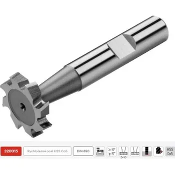 Sada nářadí ZPS FN 320015.195030 - Fréza na kov pr. 19,5 x 3 mm, pro drážky úsečových per, HSS-Co5
