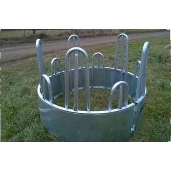 krmítko pro hospodářská zvířata Příkrmiště kruhové plné pozinkované SAFETY 170 cm 10 míst dvoudílné