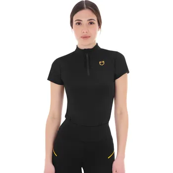 Dámské tričko EQUESTRO Triko Training Micro Mesh Equestro, dámské, černé L