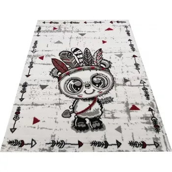Koberec Makro Abra Dětský kusový koberec Soho 13 Indián bílý šedý Rozměr: 160x220 cm
