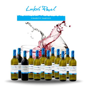 Dárkový potravinový koš Vino Lukes | Porovnej ročníky (12 lahví)