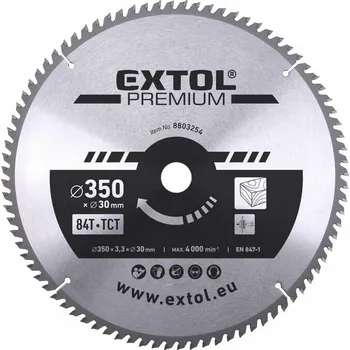 Pilový kotouč Extol Premium 8803254 Kotouč pilový s SK plátky, O 350x3,3x30mm, 84T