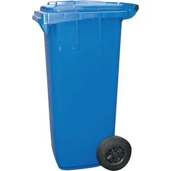 Popelnice Popelnice 120 l PVC s kolečkama modrá