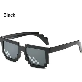 Hranaté sluneční Minecraft brýle pro děti - černá