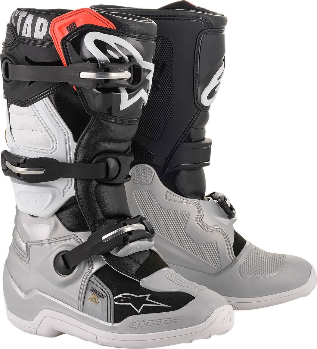 ALPINESTARS(MX) BOOT TECH7S BK/SI/WT/GD 5