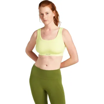 Podprsenka Dámská merino podprsenka ICEBREAKER Wmns Rib Lotus Bra, Citrine velikost: S