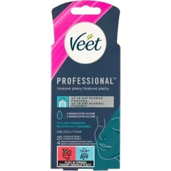 VEET DEPILAČNÍ PÁSKY OBLIČEJ PROFI CITLIVÁ POKOŽKA 20KS