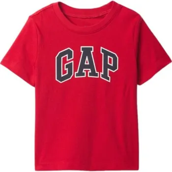 Chlapecké tričko GAP V-LOGO 3YRS Červená, Tmavě šedá, Bílá