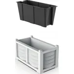 Květináč plast bílý Bama 80 cm x 42,5 cm x 42 cm