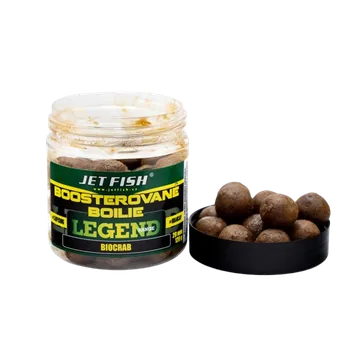 Boilies JetFish Jet Fish Legend Range Boosterované boilie BIOCRAB 20mm 250ml