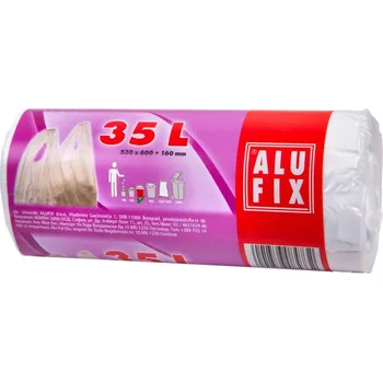 Pytle na odpadky Pytle na odpad zavazů. HDPE 35L / 25ks (53x60+16cm) bílé 10 mic 466607