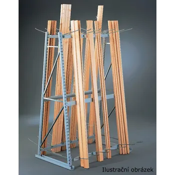 Dílenský regál META Regál na svislé skladování MINI-RACK přístavný typ 76689