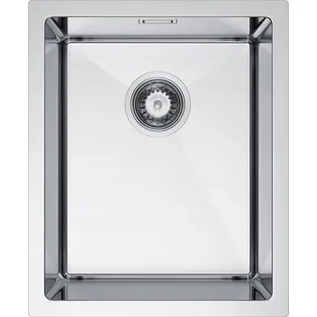 Granitový dřez Jednokomorový dřez Melanstar ocel stříbrný