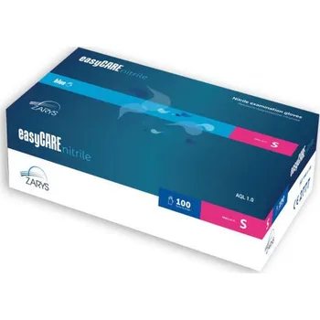 Vyšetřovací rukavice easyCARE nitril nitrilové diagnostické rukavice nepudrované 100ks Velikost: XL