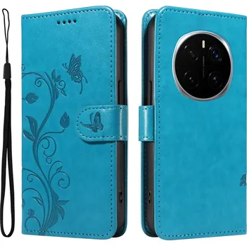 Pouzdro na mobilní telefon Flowery knížkové pouzdro na Honor Magic 7 Pro 5G - modré