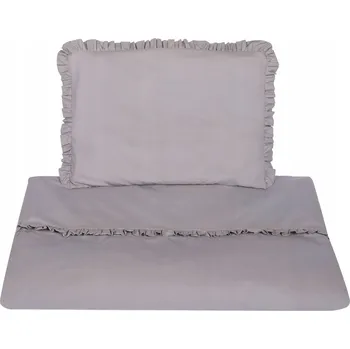 Povlečení Pro miminka Povlečení do dětské postýlky, bavlna 120x90, VOLANEK, šedá