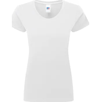 pracovní tričko Russell Tričko Authentic 180F z těžké bavlny, krátký rukáv, dámské COT10180F00100-white Bílá XS