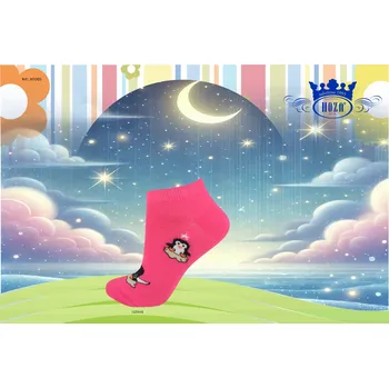 Dětské kotníkové tučnák od 69kč-H1005 Barva: růžová, Velikost: 31-34