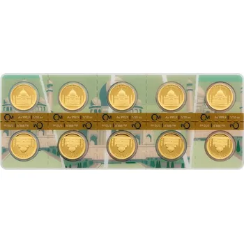 Sběratelství Zlatá 1/10oz mince Nových sedm divů světa - Tádž Mahal 10ks proof