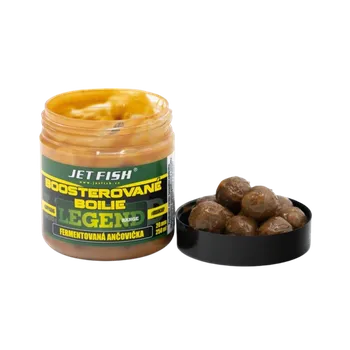 JetFish Jet Fish Legend Range Boosterované boilie FERMANTOVANÁ ANČOVIČKA 20mm 250ml