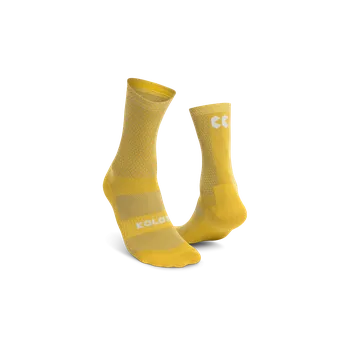 Pánské ponožky KALAS Z5 | Cyklo ponožky Vysoké Verano | Gold Yellow | Velikost: 46-48